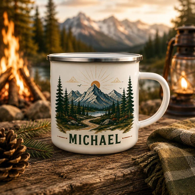 Tazza da Campeggio Personalizz - Outdoor Adventure Names recensione e prezzo